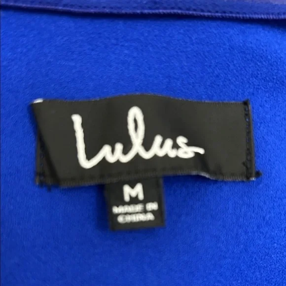 Lulu's Royal Blue Long Strapless Dress - Picture 5 of 8